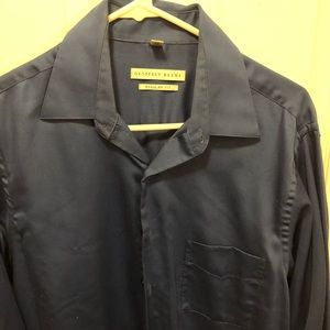 Geoffrey Beene Navy Dress Shirt